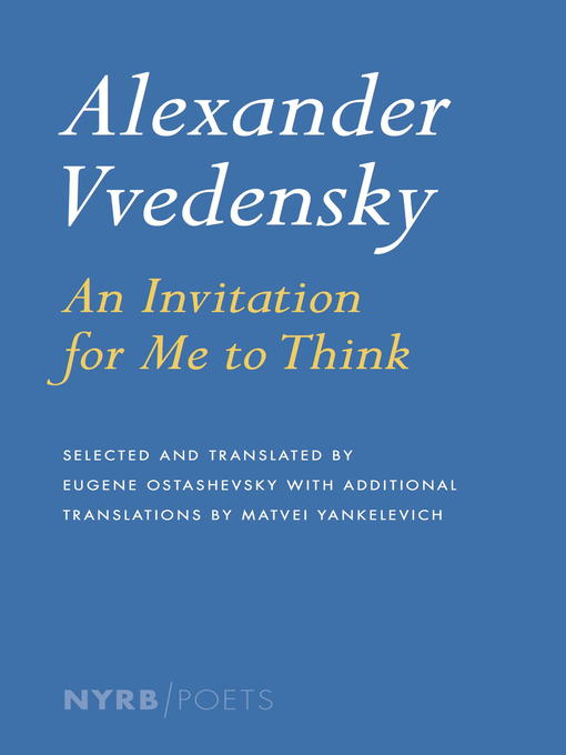 Title details for Alexander Vvedensky by Alexander Vvedensky - Available